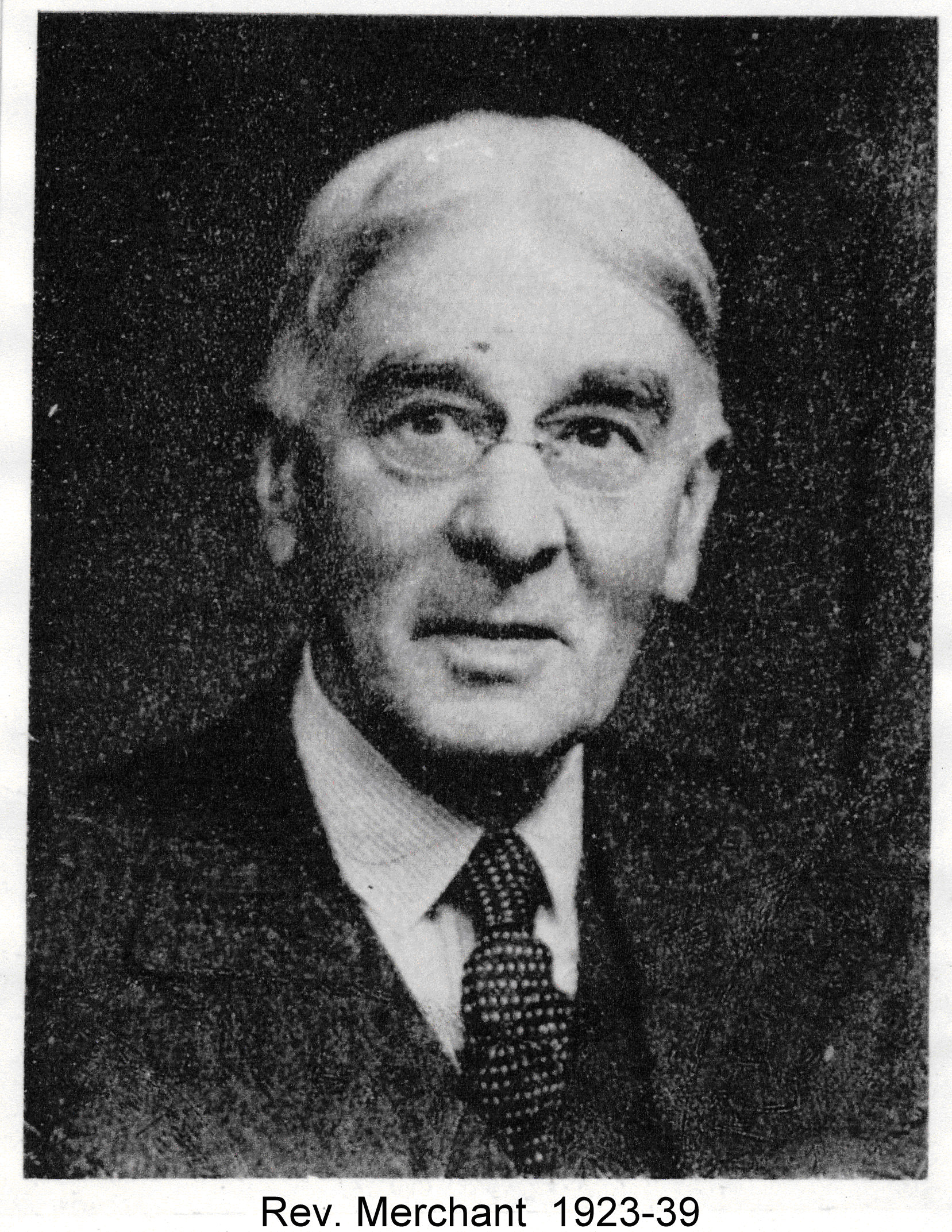 Revd G.L. Merchant, Rector 1923-39