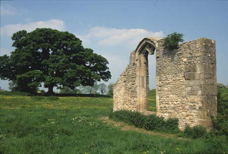 All that is left of the Fermors’ great house in Somerton. The arch stands in a field to the east of theHeyford Road